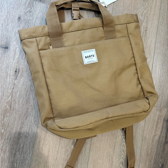 NWT! Barts Amsterdam khaki brown tan backpack - Picture 3 of 8